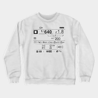 Camera Display Crewneck Sweatshirt